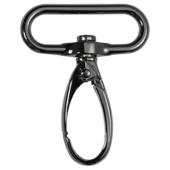 Metall-Karabiner 4 cm Breite Gunmetal